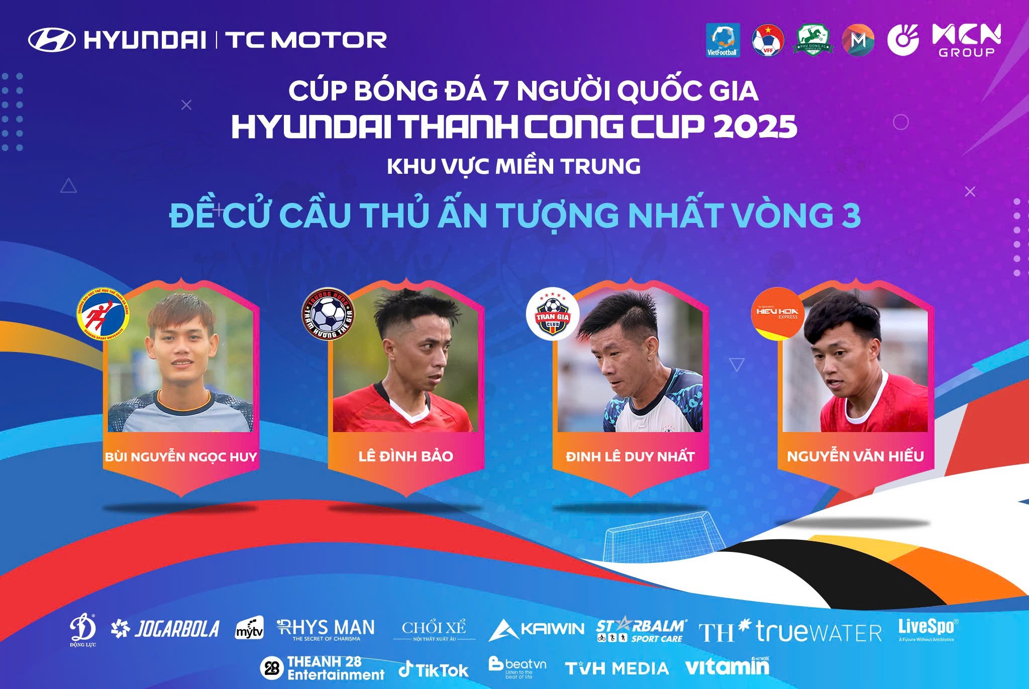 Bình chọn cầu thủ ấn tượng vòng 3 VSC-S5 khu vực miền Trung